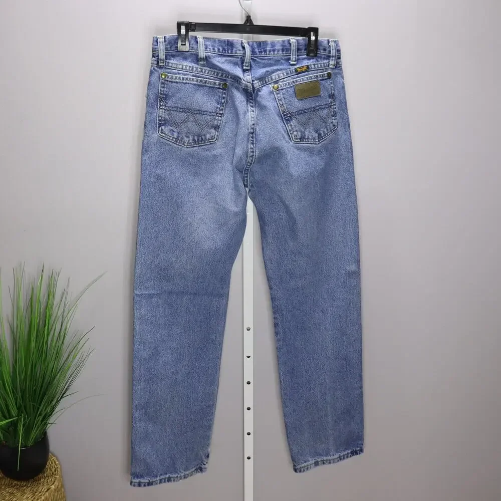 Wrangler George Strait Collection Jeans 34x32 Vintage Blue Denim‎